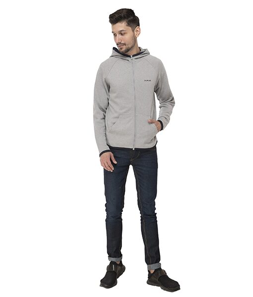 

Seven Men Grey Solid Sports jacket