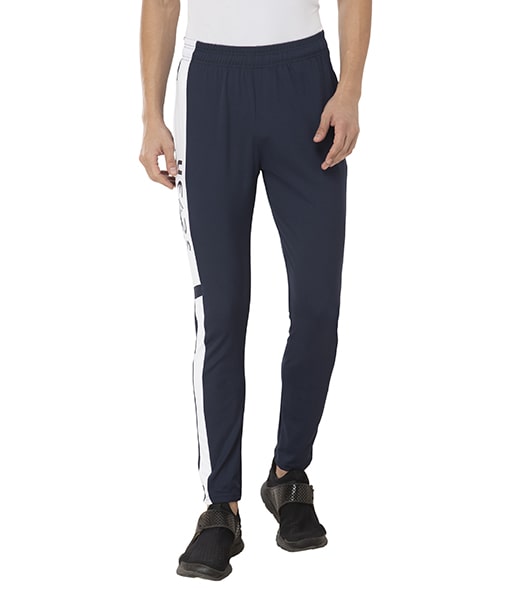 

Seven Men Navy blue Solid Regular fit Track pants
