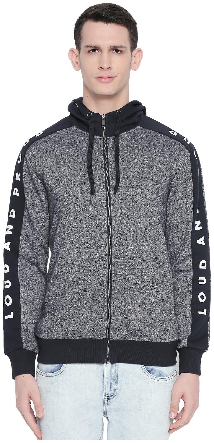 

SF Jeans By Pantaloons Cotton Solid Men Blue Sweatshirt