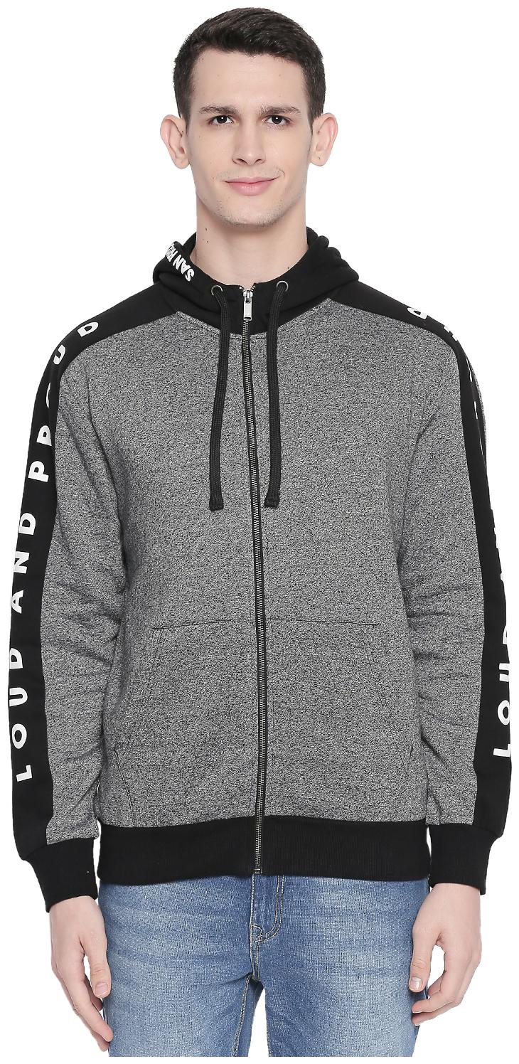 

SF Jeans By Pantaloons Cotton Solid Men Black Sweatshirt