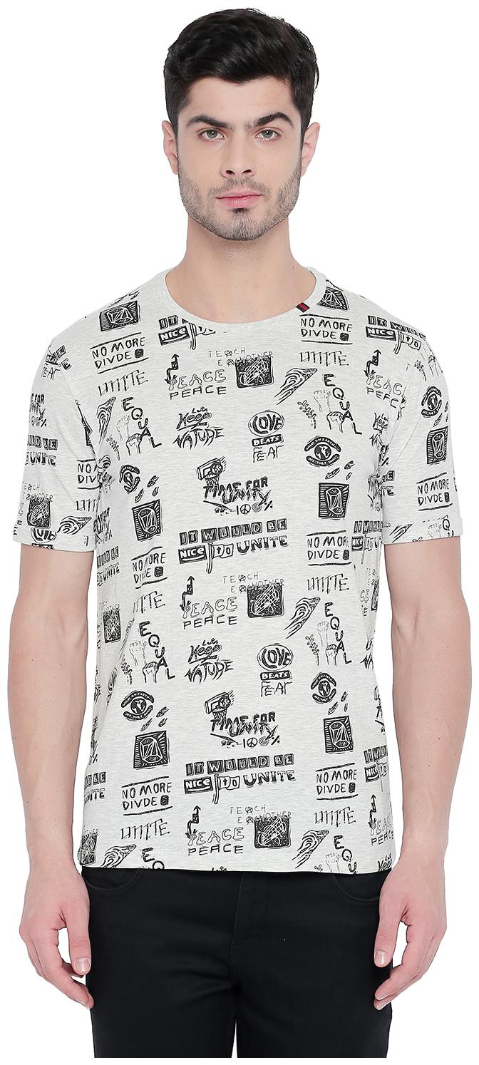 

SF Jeans By Pantaloons Men Grey Slim fit Cotton Round neck T-Shirt - Pack Of 1