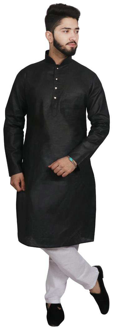

SG LEMAN Black Kurta Pyjama Set