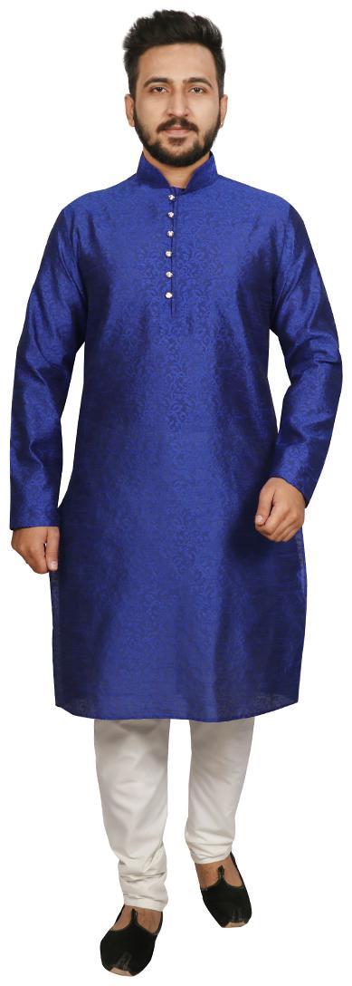 

SG LEMAN Blue Kurta Pyjama Set
