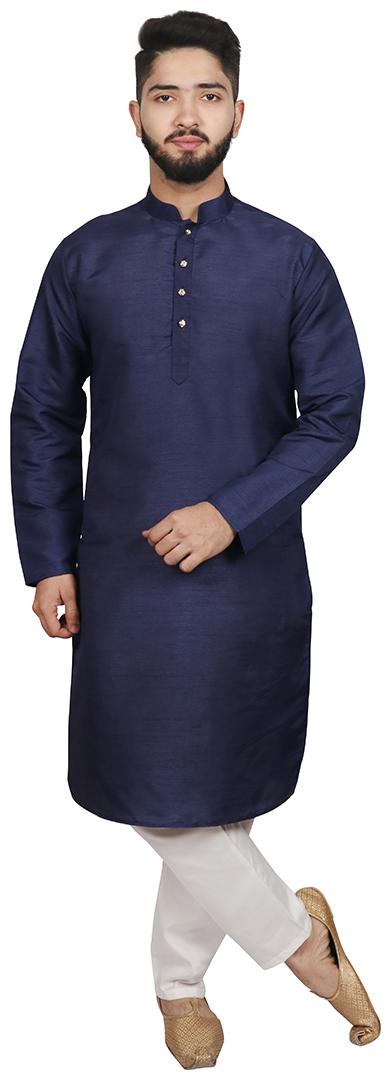 

SG LEMAN Blue Kurta Pyjama Set For Men
