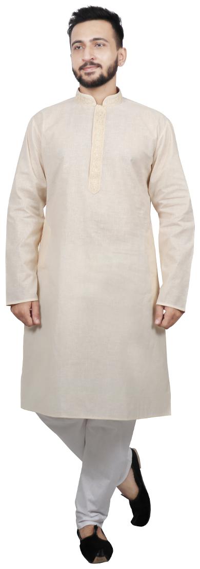

SG LEMAN Kurta Pyjama For Men - Beige