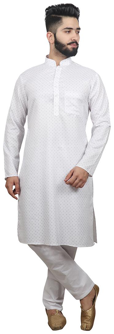 

SG LEMAN Kurta pyjamas For Men - White