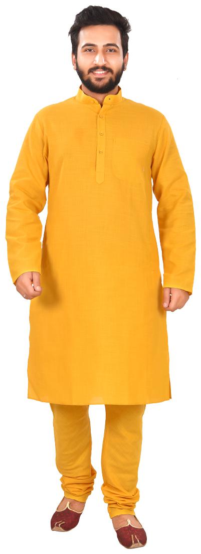 

SG LEMAN Kurta Payjama Set for Men - Yellow