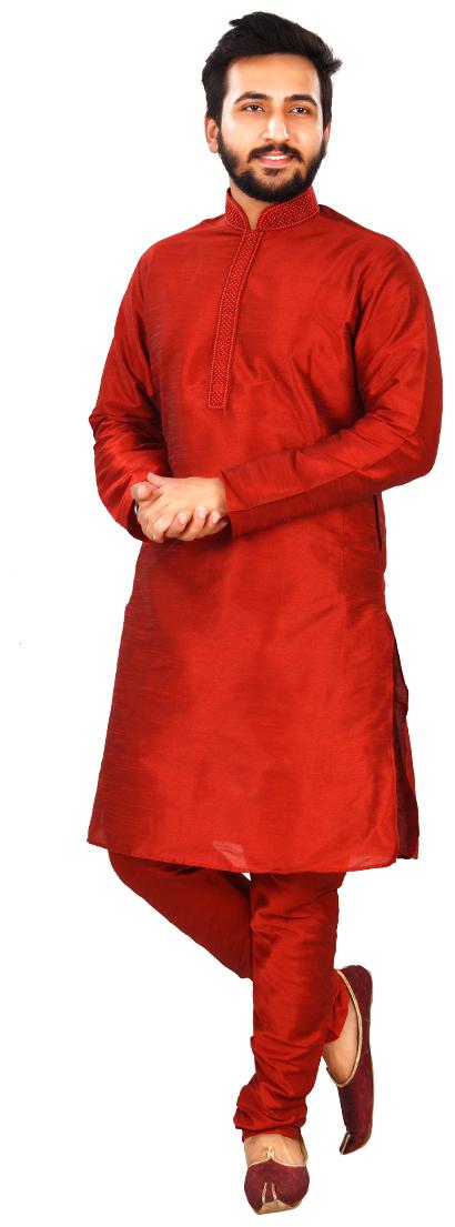 

SG LEMAN Kurta Payjama Set for Men - Maroon