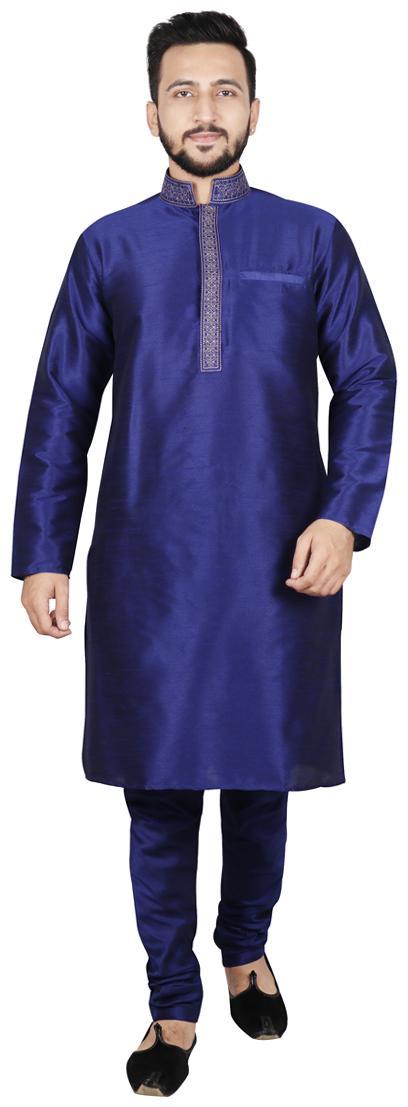 

SG LEMAN Kurta Pyjama For Men Blue color