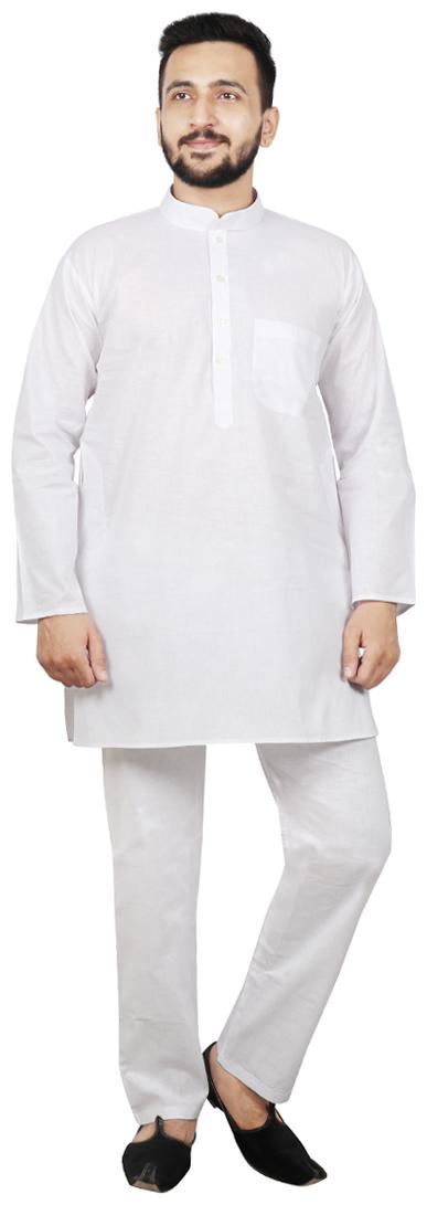 

SG LEMAN Kurta Pyjama For Men - White