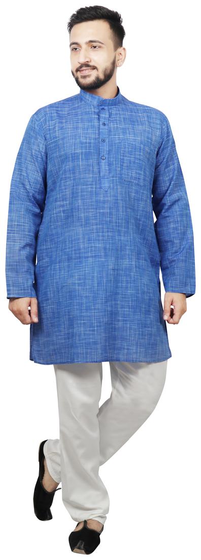 

SG LEMAN Kurta Pyjama For Men - Blue