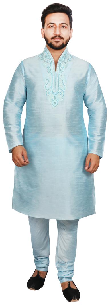 

SG LEMAN Kurta Pyjama set for Men Blue