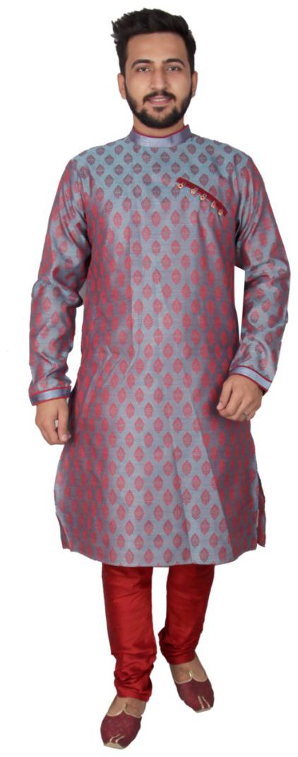 

SG LEMAN Kurta Pyjama set for Men Blue
