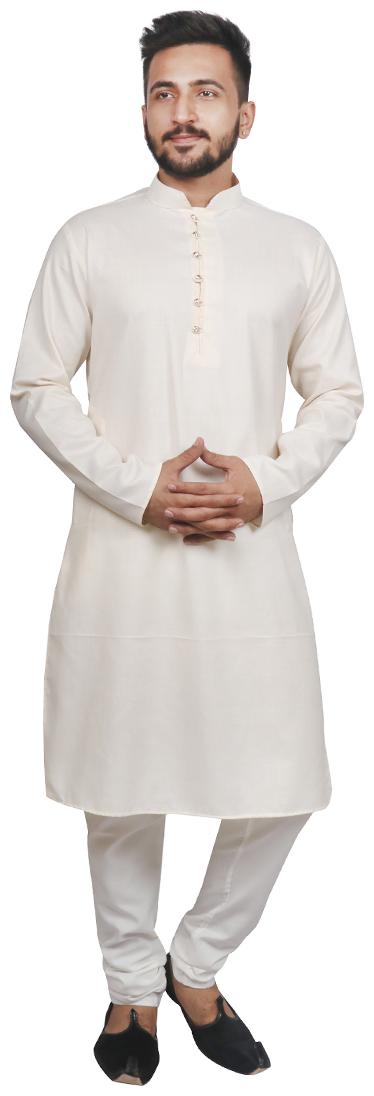 

SG LEMAN Kurta Pyjama set For Men White color