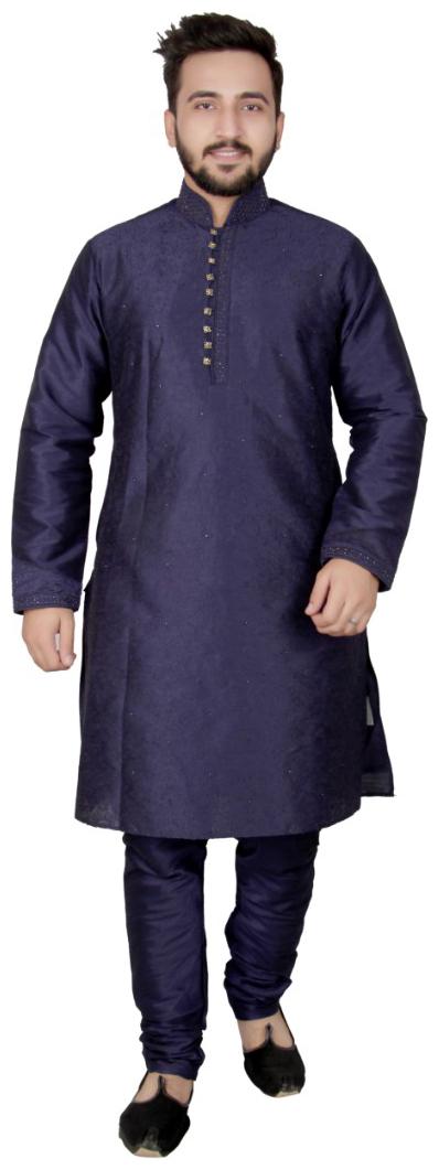 

SG LEMAN Kurta Pyjama set for Men - Blue