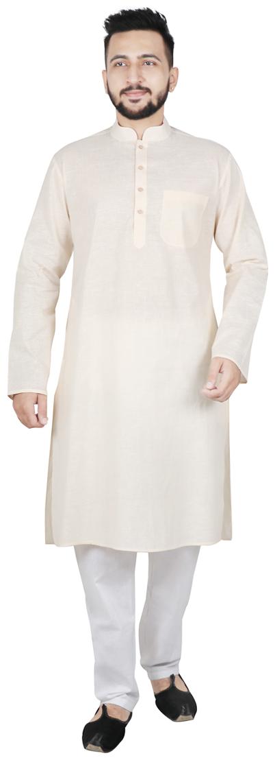 

SG LEMAN Kurta Pyjama For Men -Beige