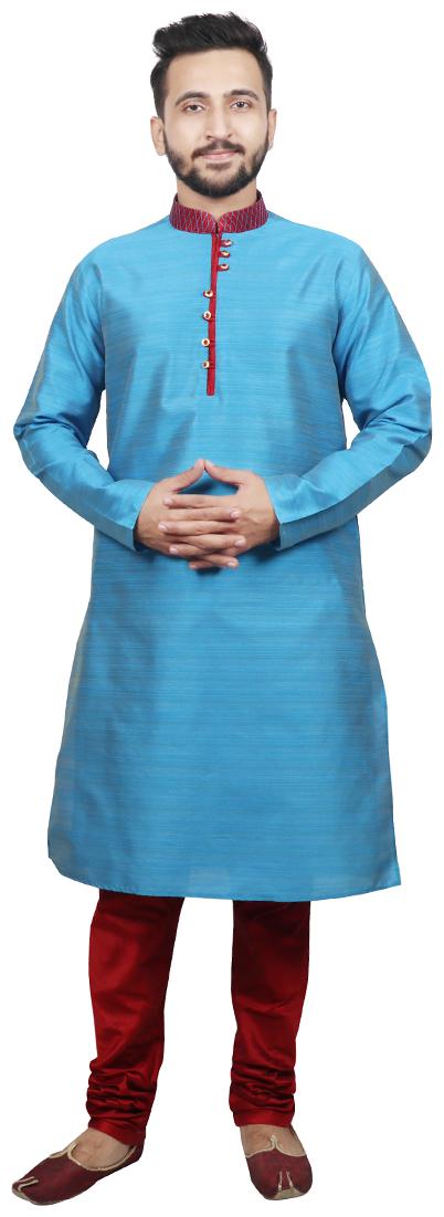 

SG LEMAN Kurta pyjama For Men Blue