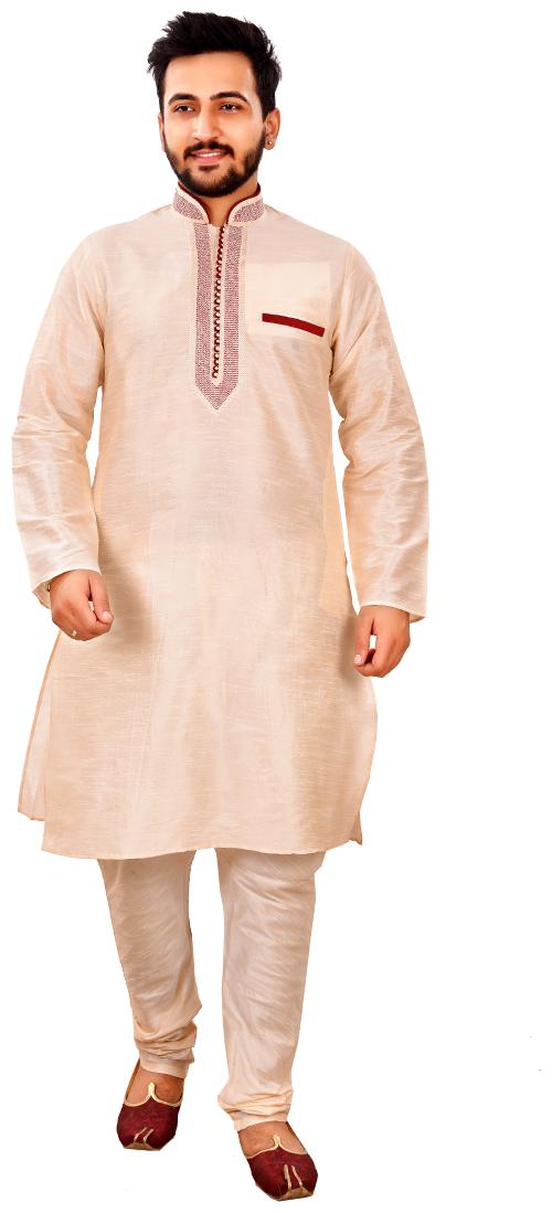 

SG LEMAN Kurta Payjama Set for Men - Cream