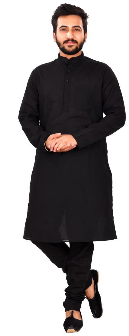 

SG LEMAN Kurta Payjama Set for Men - Black