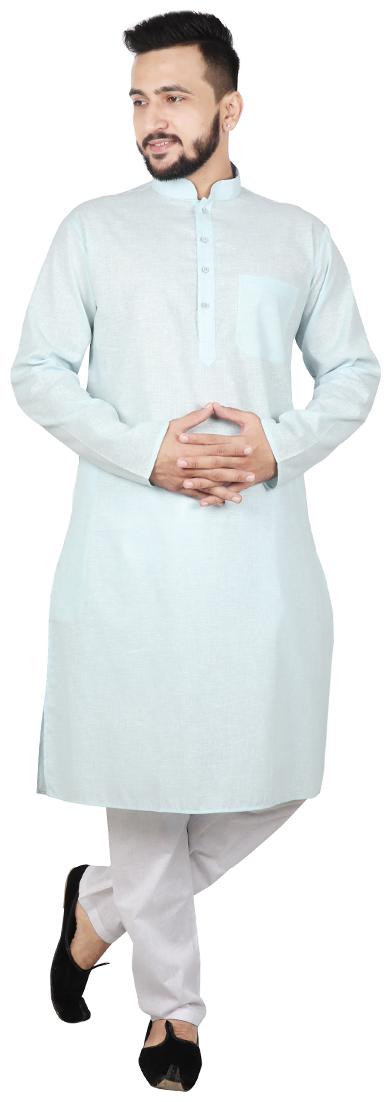 

SG LEMAN Kurta Pyjama For Men -Blue