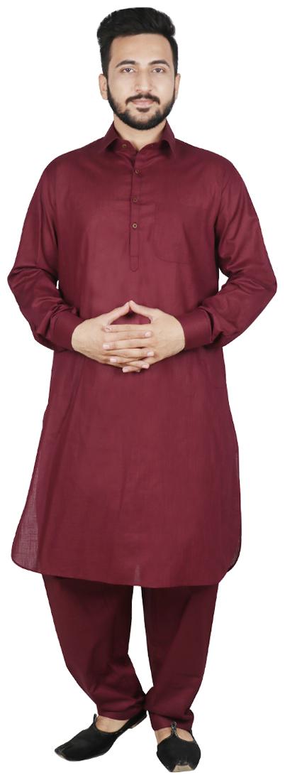 

SG LEMAN Kurta Pyjama For Men - Maroon