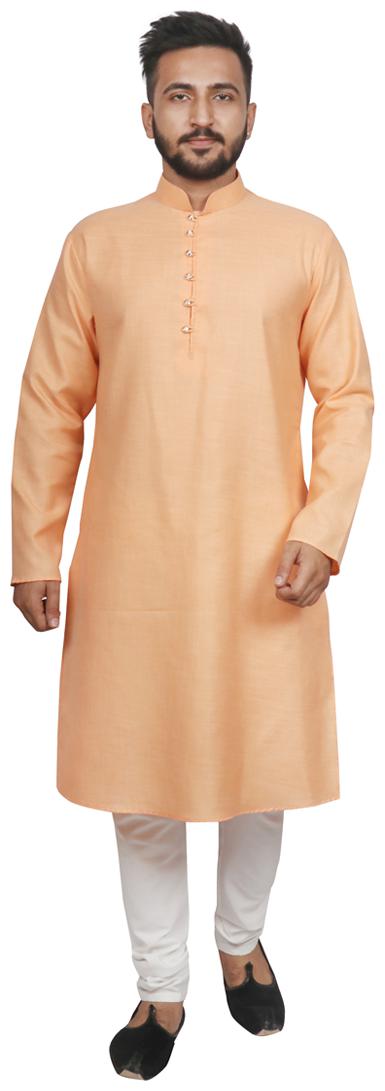 

SG LEMAN Kurta Pyjama set For Men Orange color