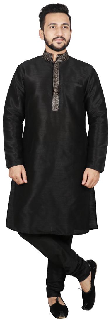 

SG LEMAN Kurta Pyjama For Men Black color