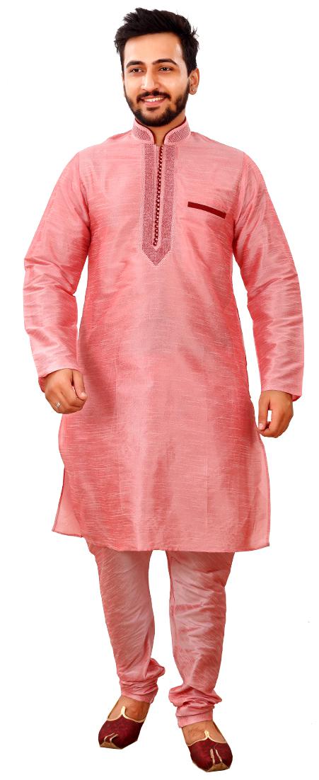 

SG LEMAN Kurta Payjama Set for Men - Pink