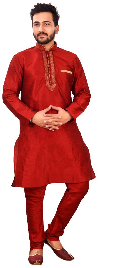 

SG LEMAN Kurta Payjama Set for Men - Maroon