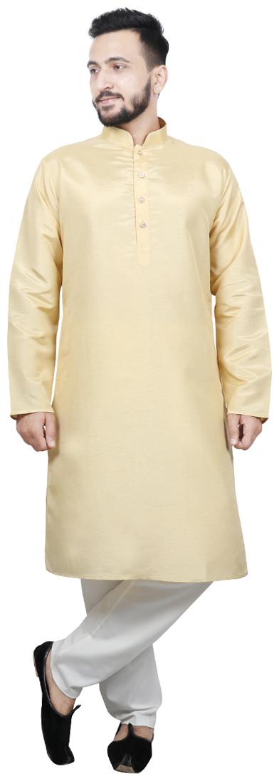 

SG LEMAN Kurta Pyjama For Men - Gold