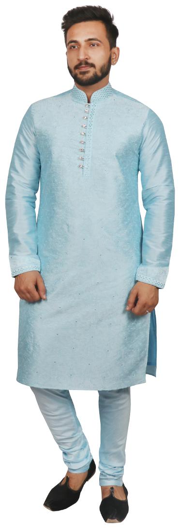 

SG LEMAN Kurta Pyjama set For Men Blue