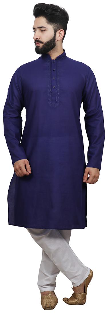 

SG LEMAN Kurta pyjamas For Men - Blue