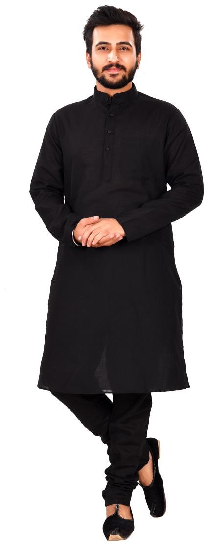 

SG LEMAN Kurta Payjama Set for Men - Black