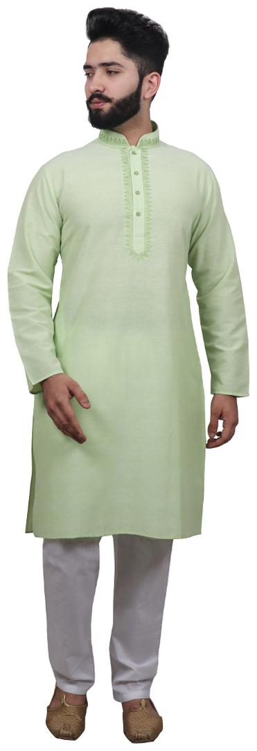 

SG LEMAN Kurta pyjamas For Men - Green