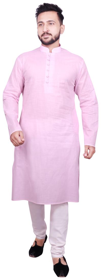 

SG LEMAN Pink Solid Kurta and Pyjamas