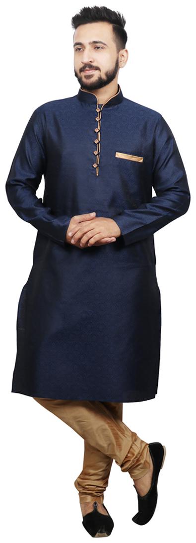 

SG LEMAN Blue Printed Kurta and Pyjamas