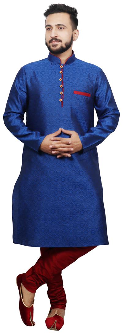 

SG LEMAN Blue Printed Kurta and Pyjamas