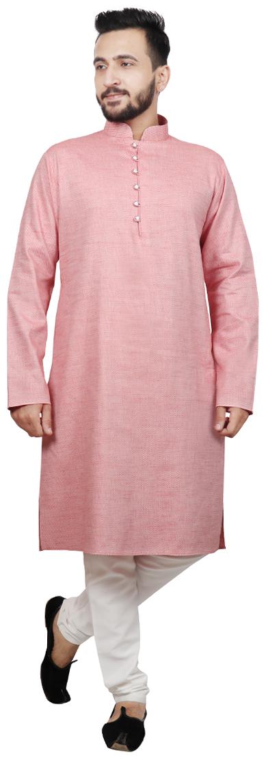 

SG LEMAN Luppi Kurta with pyjama For Men Red
