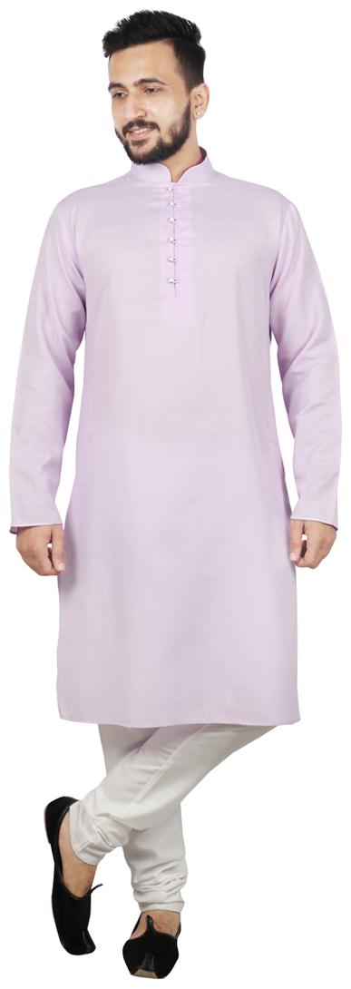 

SG LEMAN Luppi Kurta with Pyjama For Men - Purple