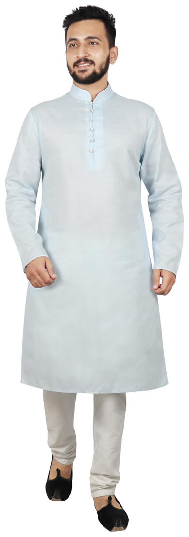 

SG LEMAN Luppi Kurta with Pyjama For Men - Blue
