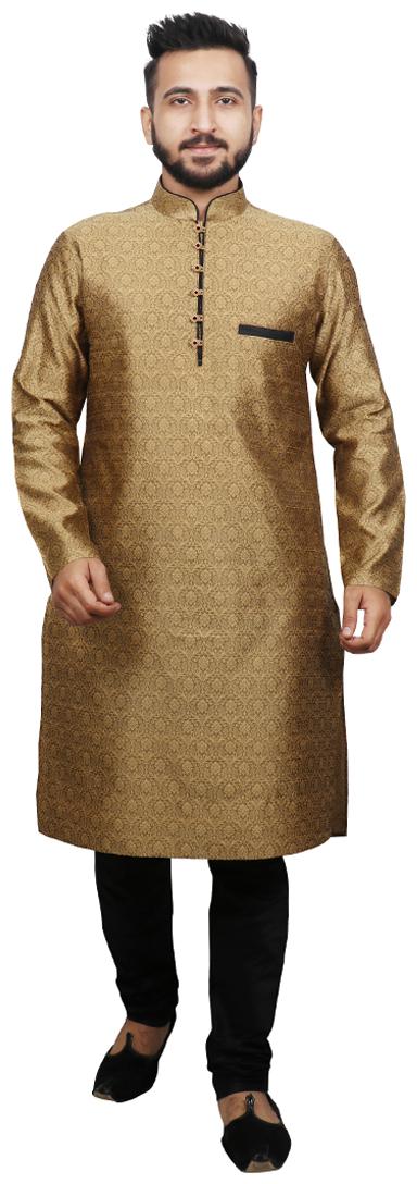 

SG LEMAN Gold Printed Kurta and Pyjamas