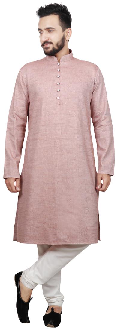 

SG LEMAN Luppi Kurta with pyjama For Men Maroon