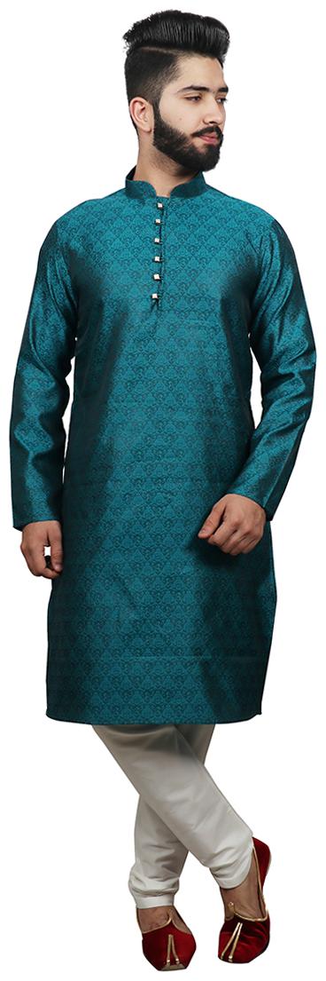 

SG LEMAN Luppi Kurta with Pyjamas For Men - Green
