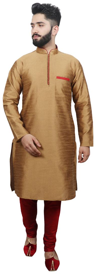 

SG LEMAN Luppi Kurta with Pyjamas For Men Beige