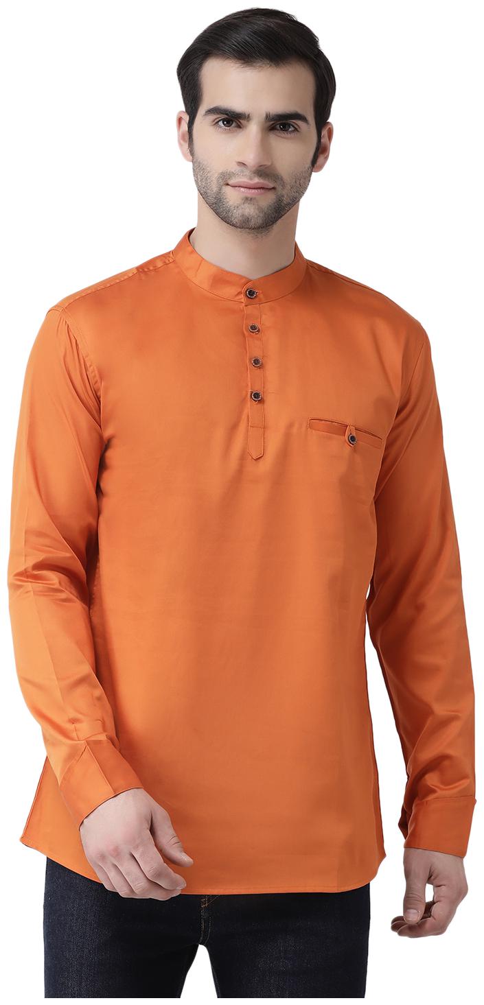 

SG LEMAN Men Orange Regular Fit Kurta