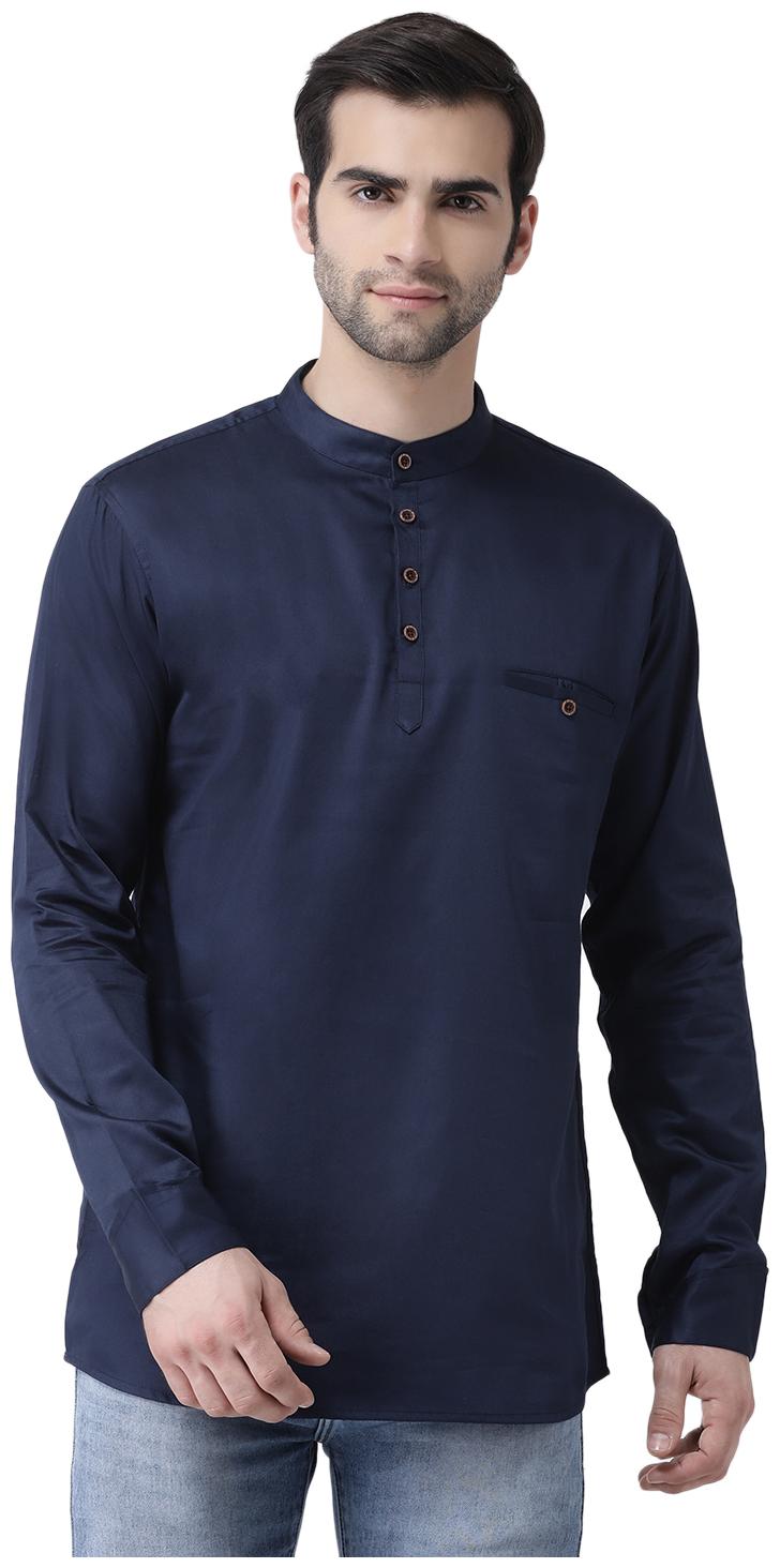

SG LEMAN Men Blue Regular Fit Kurta
