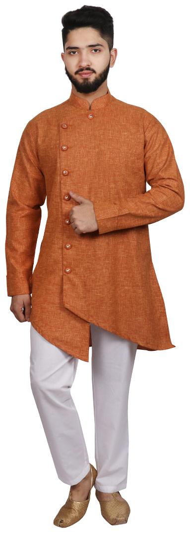 

SG LEMAN Orange Kurta Pyjama Set For Men