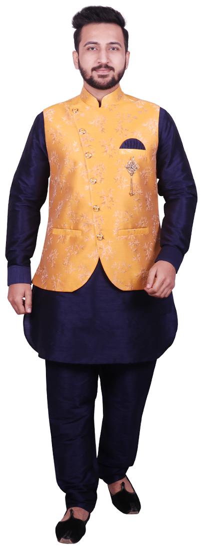 

SG LEMAN Yellow Floral print Kurta and Pyjamas