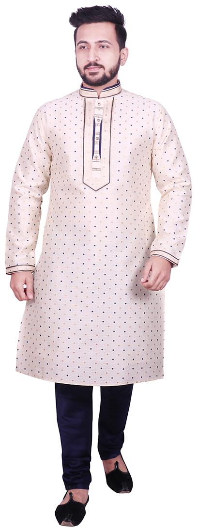 

SG LEMAN Blue Polka dolts Kurta and Pyjamas