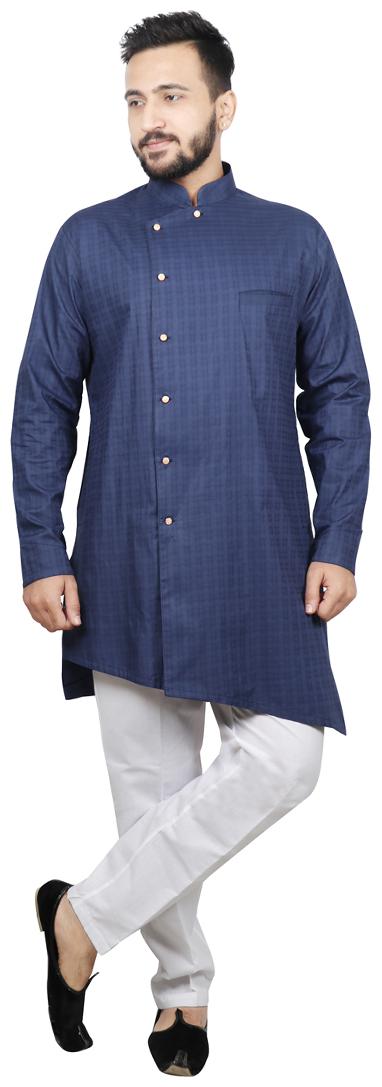 

Sg Leman Pathani Kurta Pent For Men - Blue